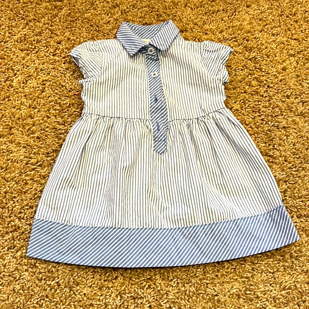 Baby girl striped shirt dress